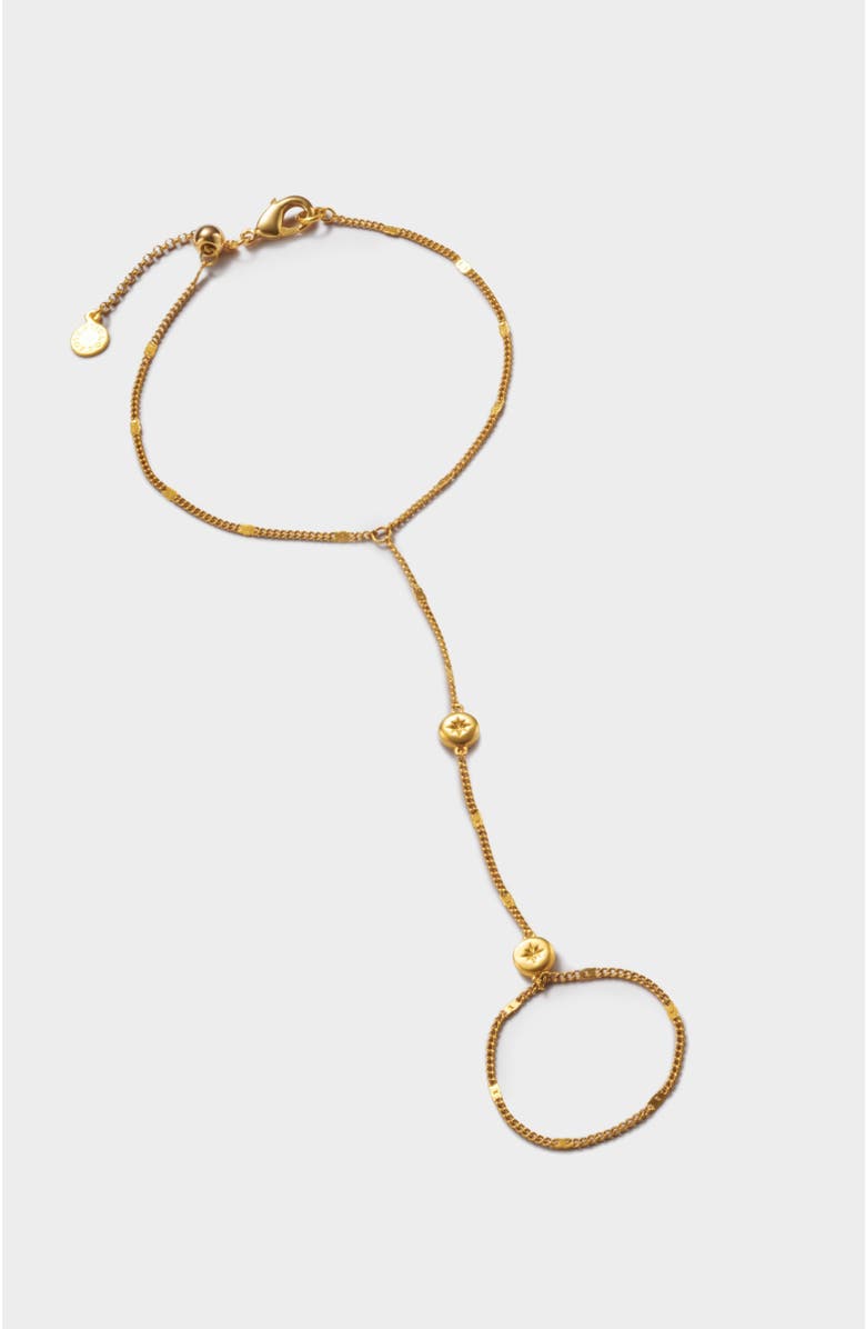 Katie Loxton Aphira Hand Chain, Alternate, color, Gold Coated