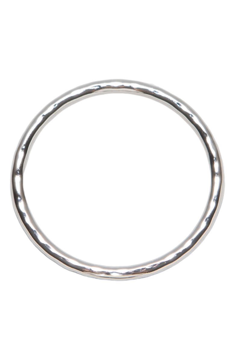 ARGENTO VIVO Hammered Bangle, Main, color, Silver