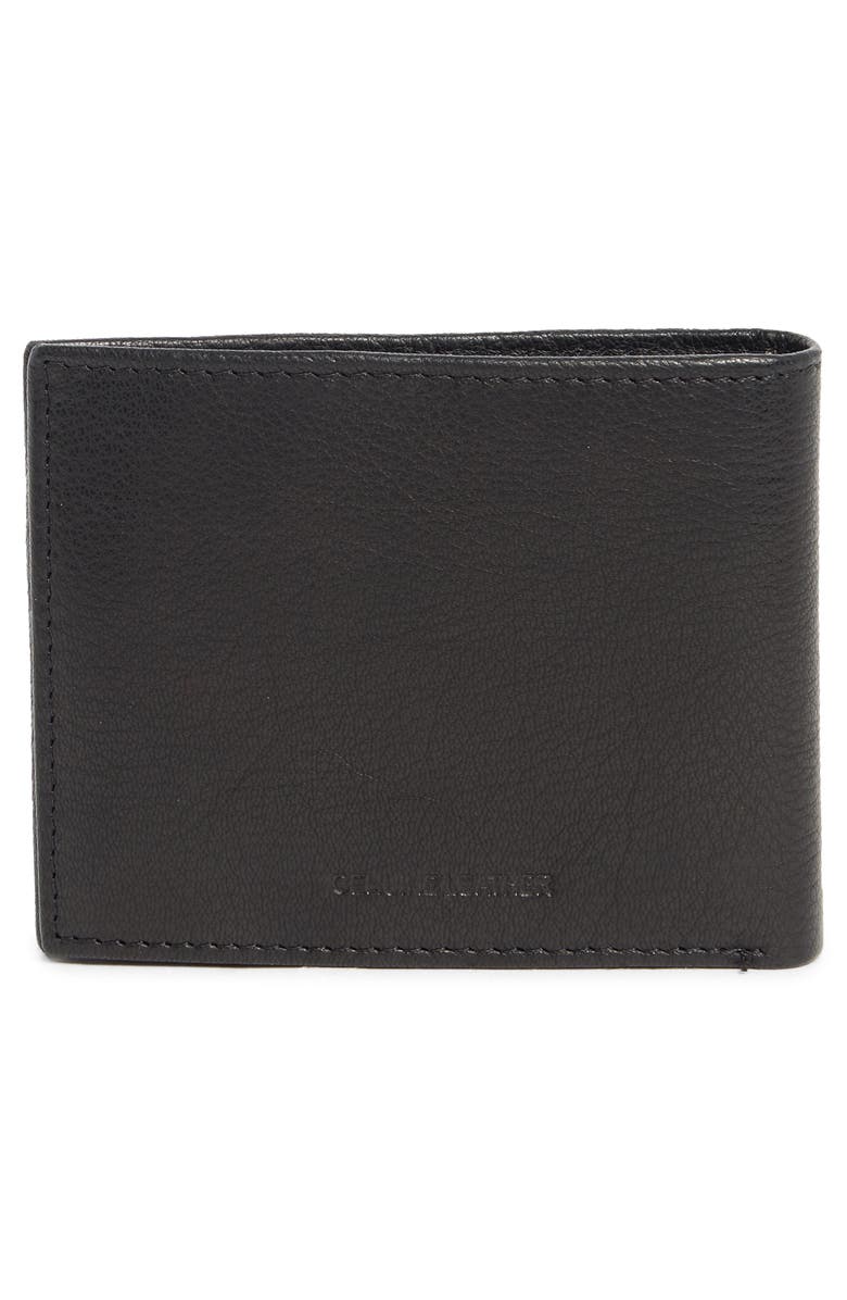 True Religion Aglet Slim Bifold RFID Wallet, Alternate, color, Black/Gold