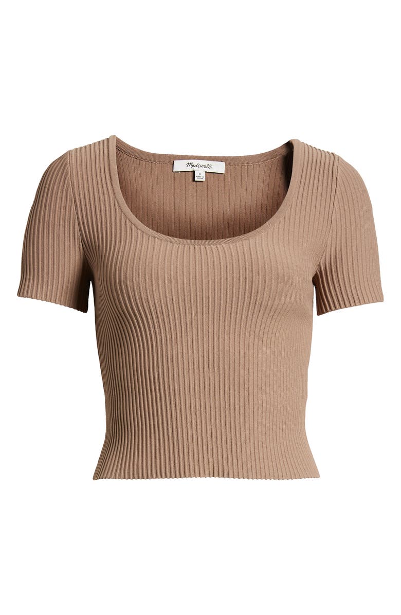 Madewell Ottoman Rib Crop Top, Alternate, color,