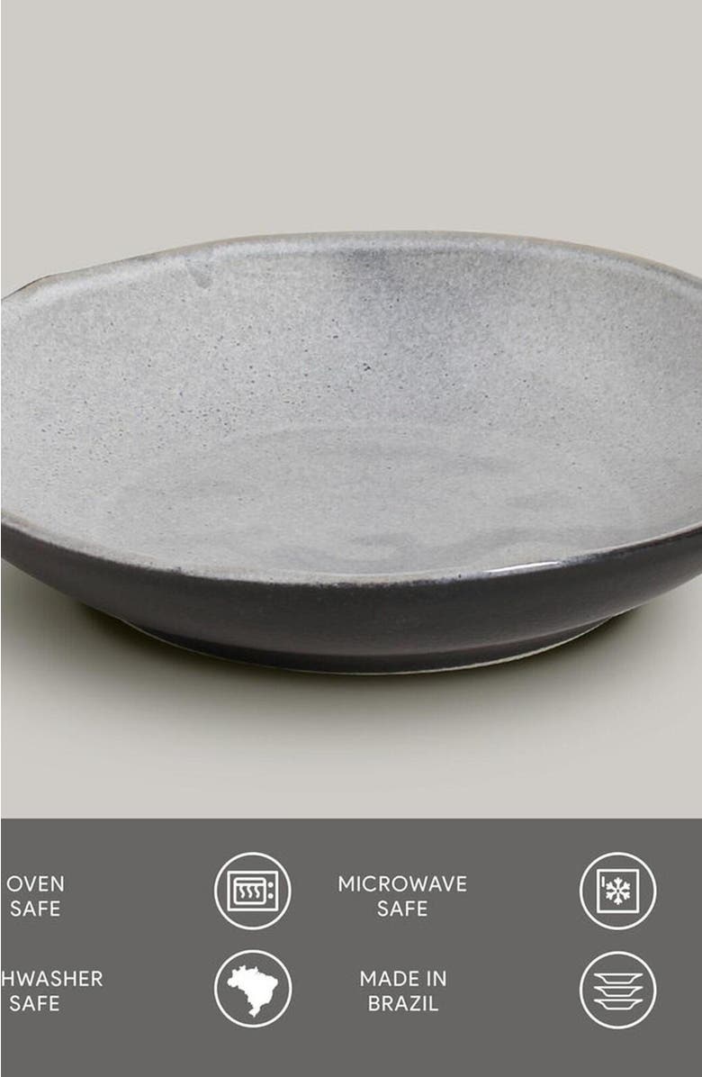 Porto Brasil Pasta Plate Set of 6, Alternate, color, Dust