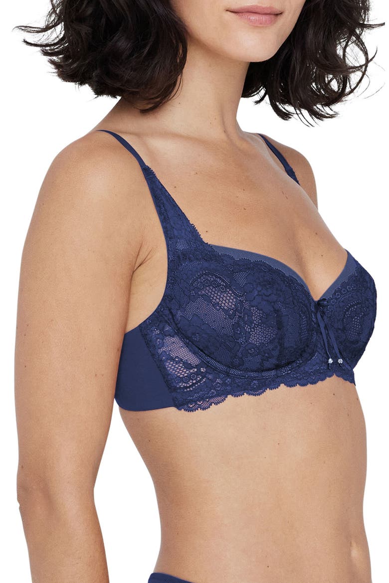 Minx Lace Balconette Bra, Alternate, color, Nova