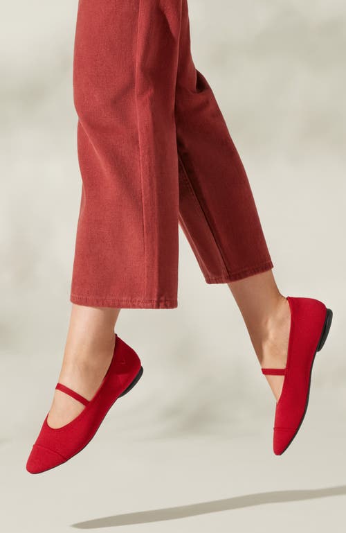 Vivaia Almond-toe Mary-jane In Red