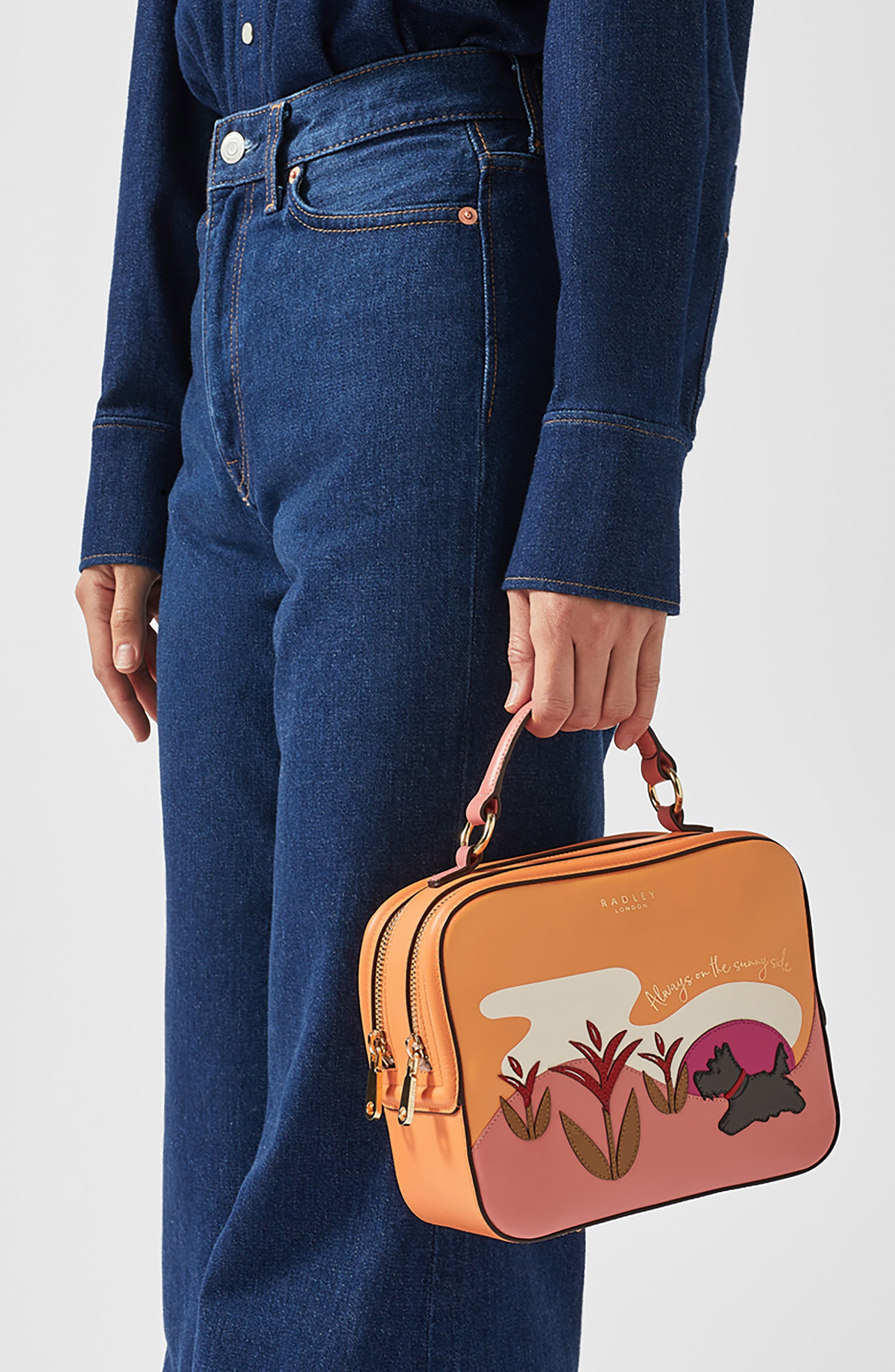 Radley Spring Street Leather Top Handle Crossbody Bag, Alternate, color, 