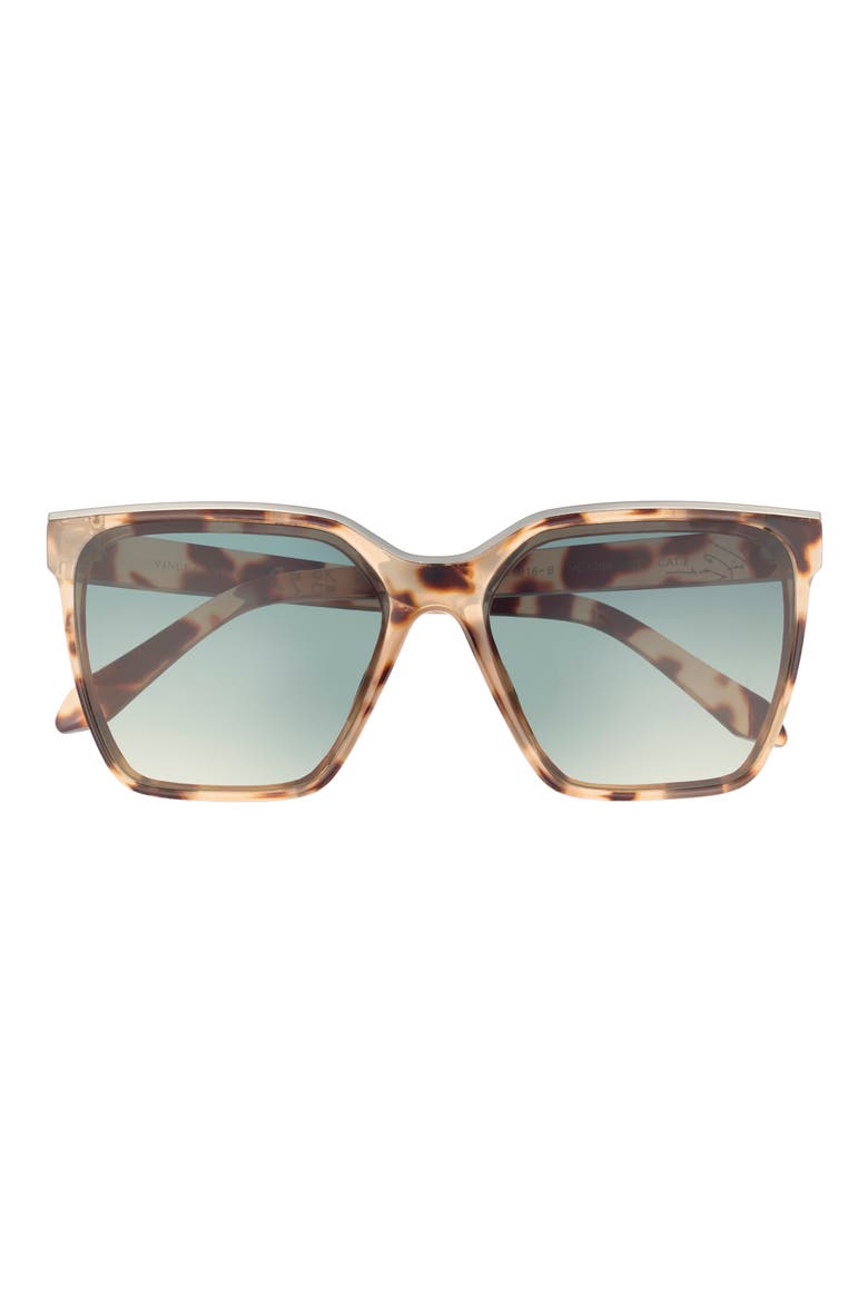 136mm Square Sunglasses, Main, color, OATMEAL