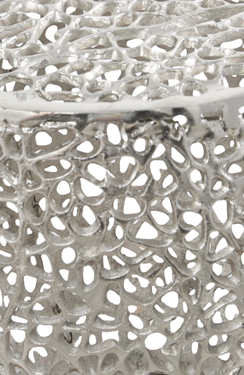 GINGER BIRCH STUDIO Openwork Metal Accent Table, Alternate, color, 