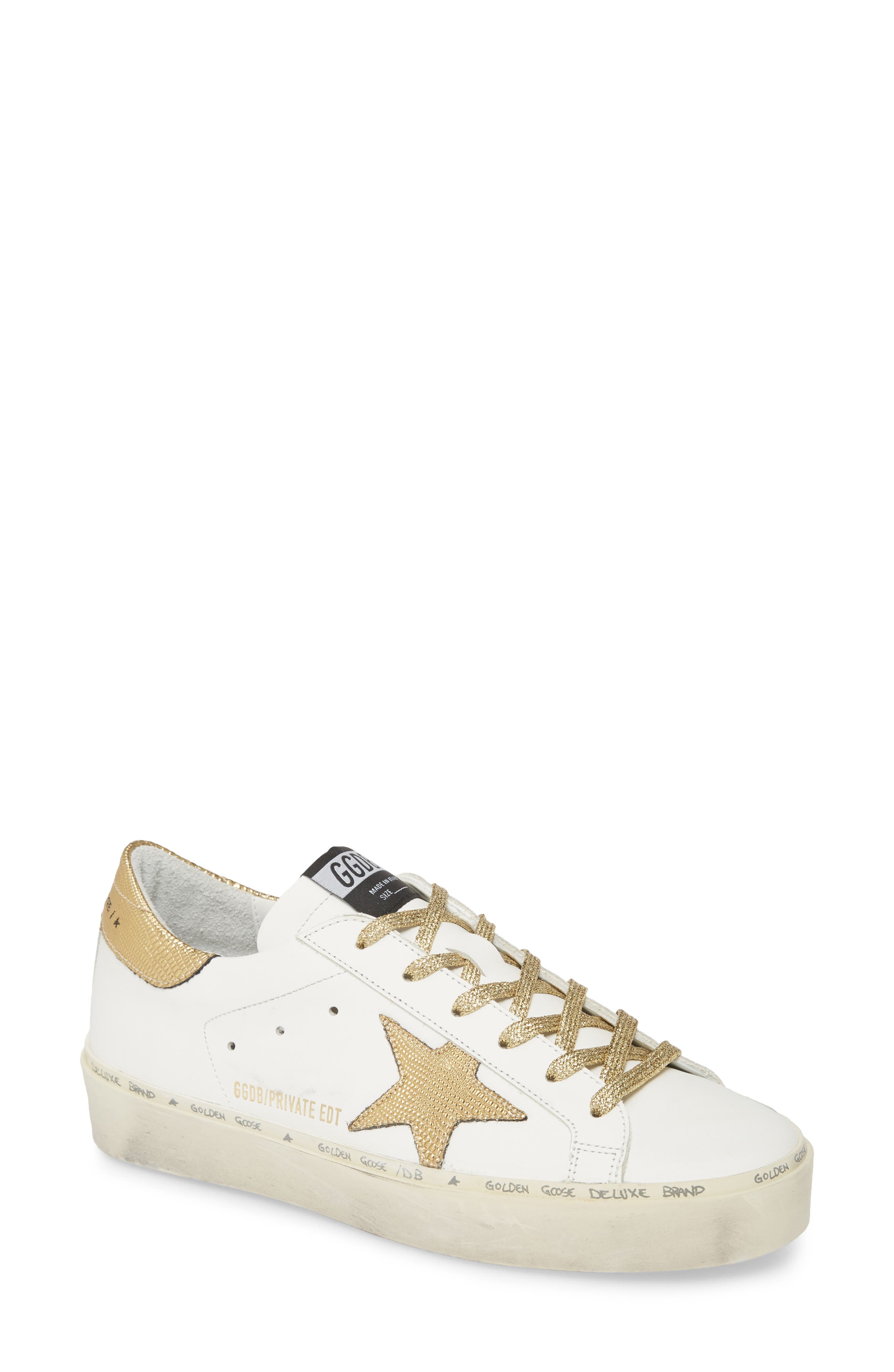 Golden Goose Hi Star Metallic Platform Sneaker, Main, color, 