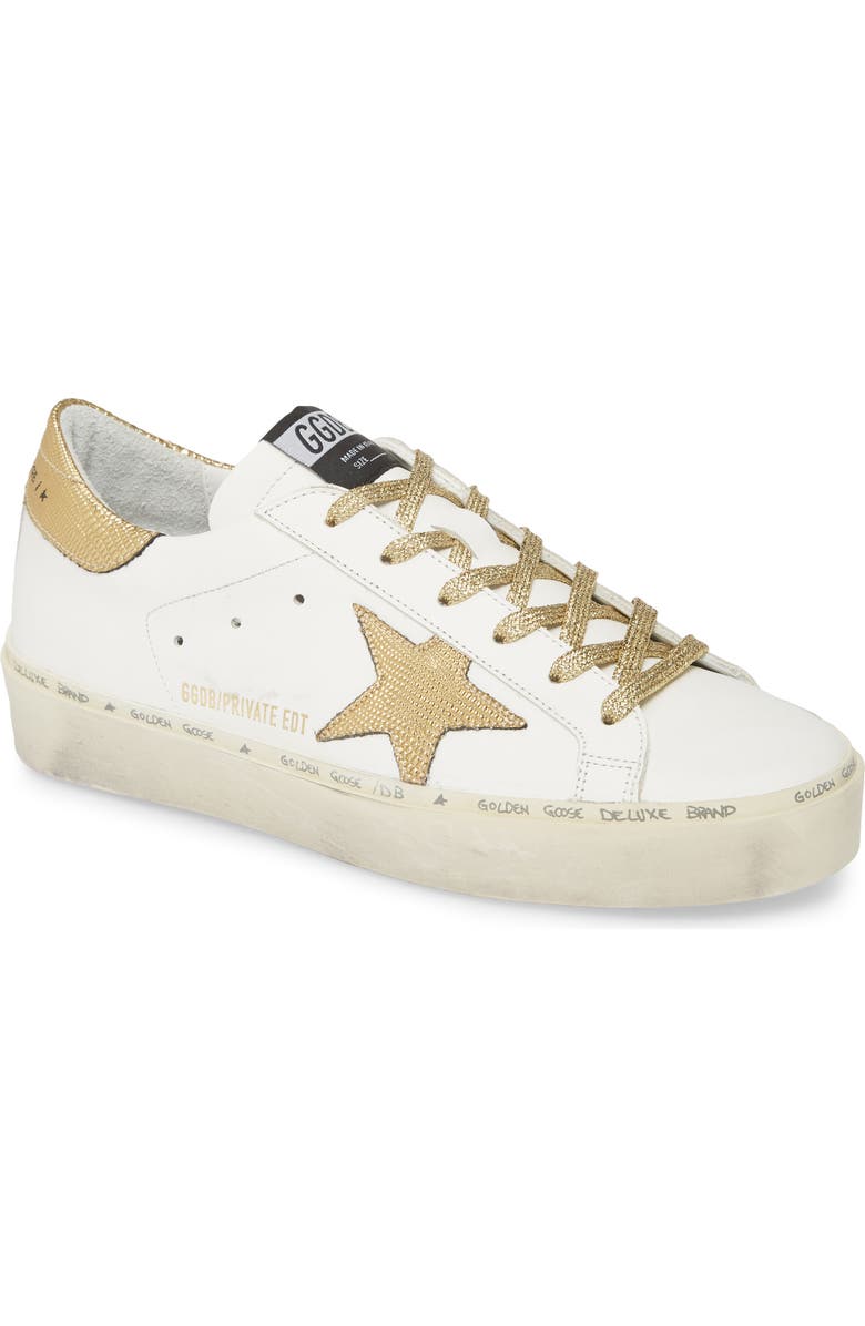Golden Goose Hi Star Metallic Platform Sneaker, Main, color,
