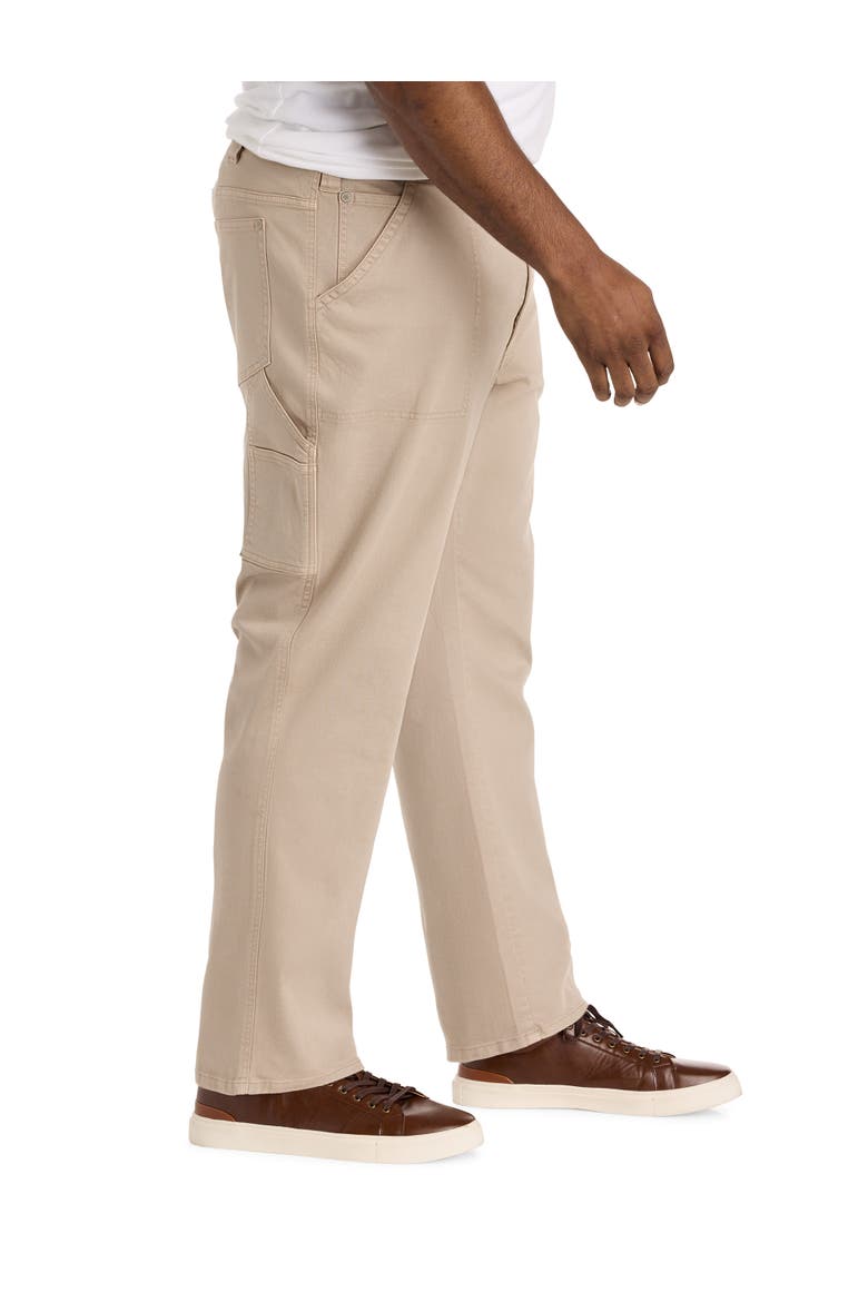 Big & Tall Relaxed Straight-Fit Carpenter Pants, Alternate, color, WASHED KHAKI