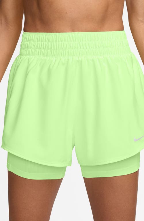 Nike One Dri-fit High-waisted 3-inch 2-in-1 Shorts