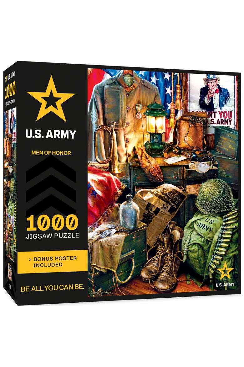 US Army Men of Honor 1000 Piece Puzzle, Main, color, Multicolor