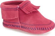 Minnetonka 'Riley' Fringe Suede Bootie