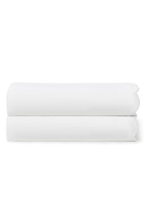 Set of 2 Scallop Cotton Pillowcases