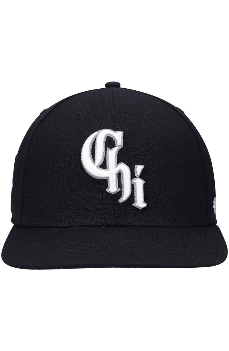 '47 Men's '47 Black Chicago White Sox 2021 City Connect Captain Snapback Hat, Alternate, color, Black