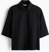 H&M Oversized Linen-blend Shirt