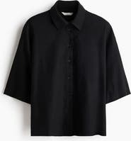 H&M Oversized Linen-blend Shirt