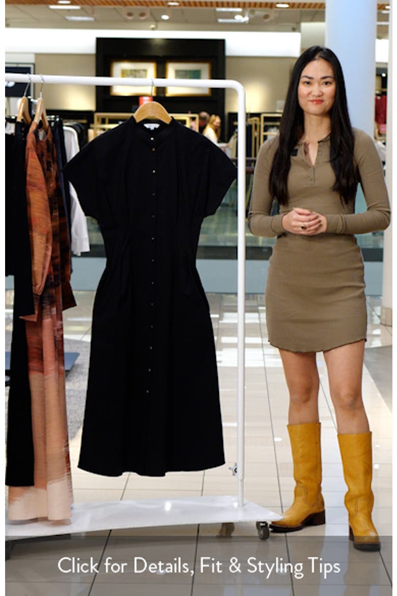 Button-Up Cotton Midi Dress video