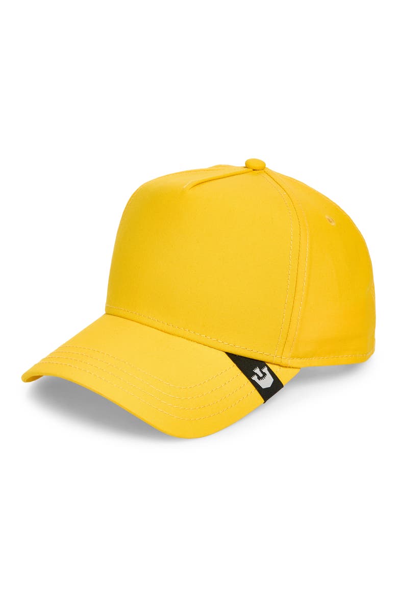 Cotton Baseball Cap, Main, color, YELLOW