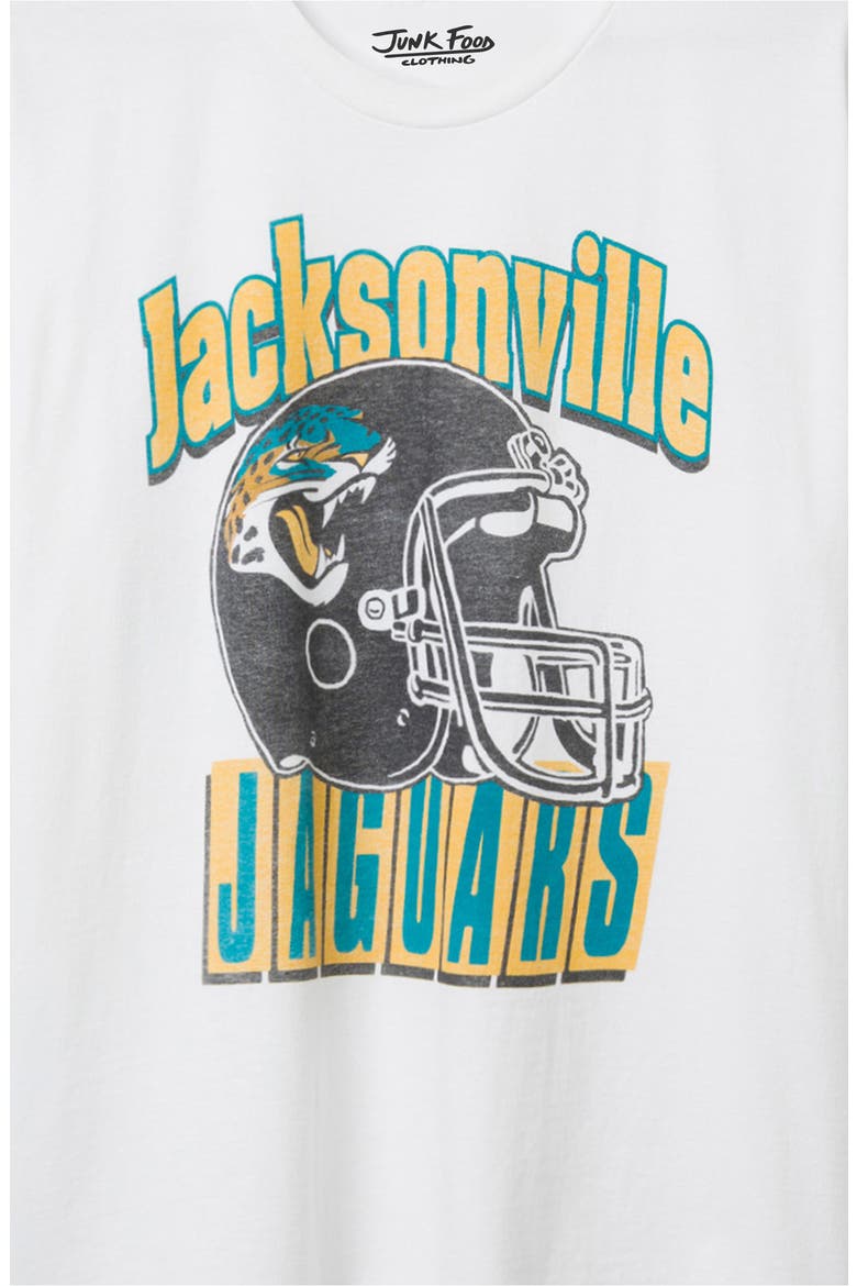 Jacksonville Jaguars Throwback Helmet Cotton Graphic T-Shirt, Alternate, color, WHITE