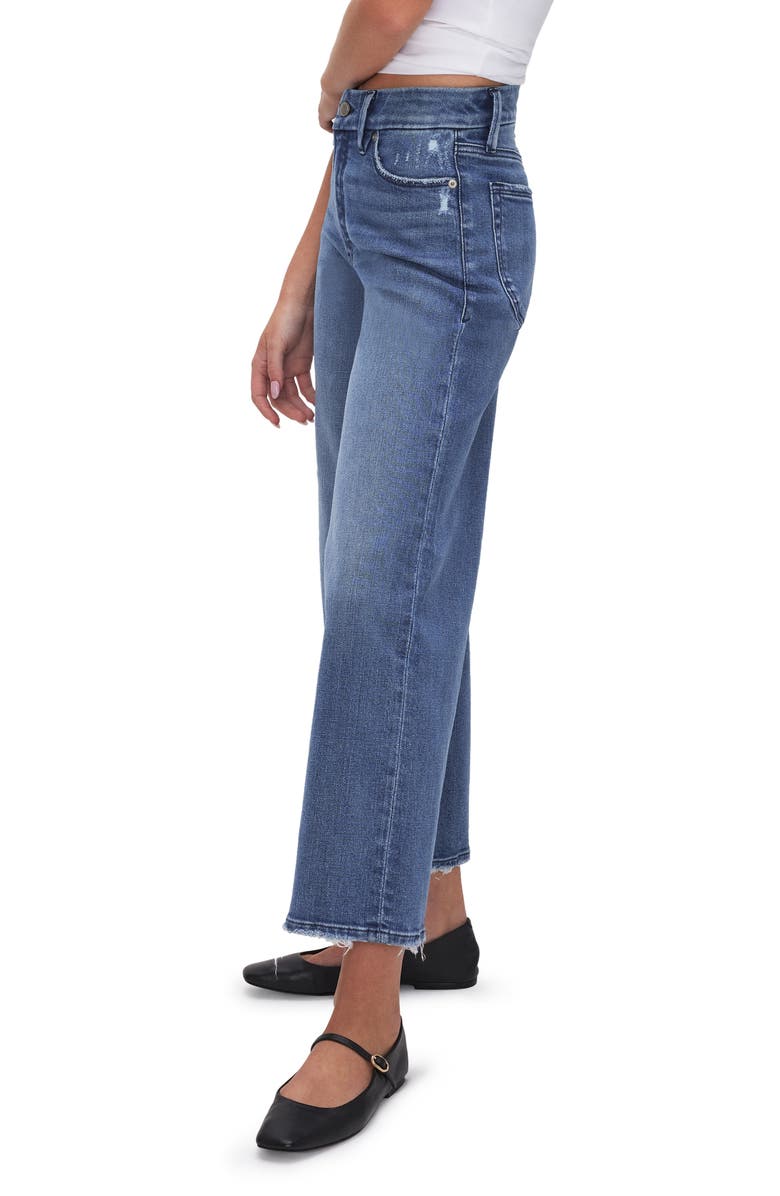 Good American Good Waist Crop Palazzo Jeans, Alternate, color, Indigo338