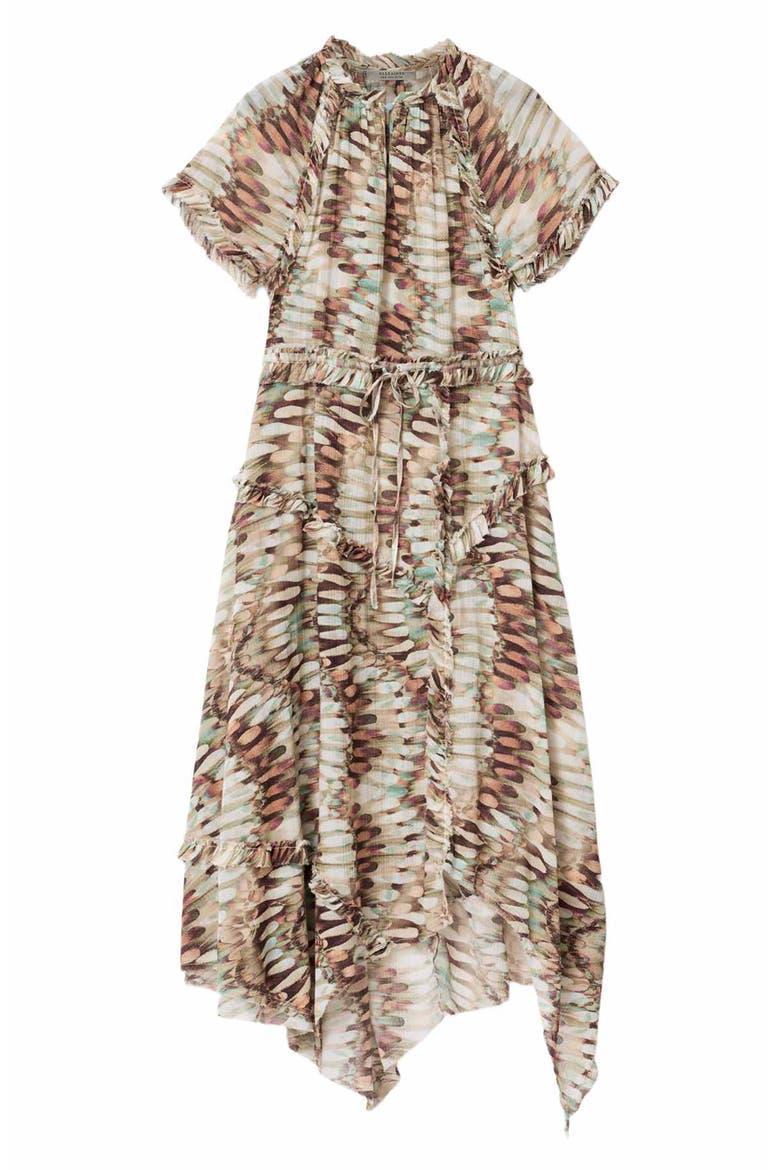 Lamaia Handkerchief Cotton Midi Dress, Alternate, color, OCEANO SOFT PINK