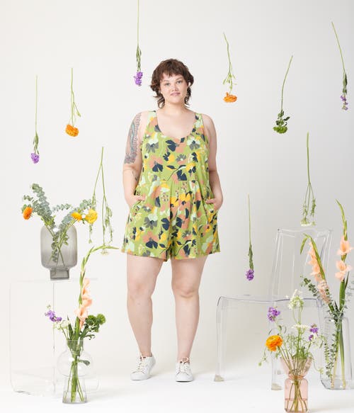 Known Supply Ivy Romper In Multi