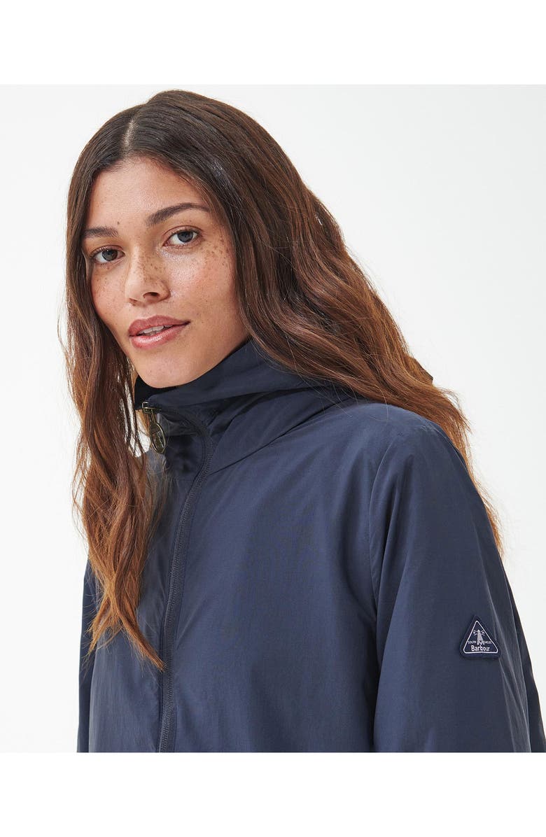 Barbour Geranium Water Resistant Hooded Jacket, Alternate, color,