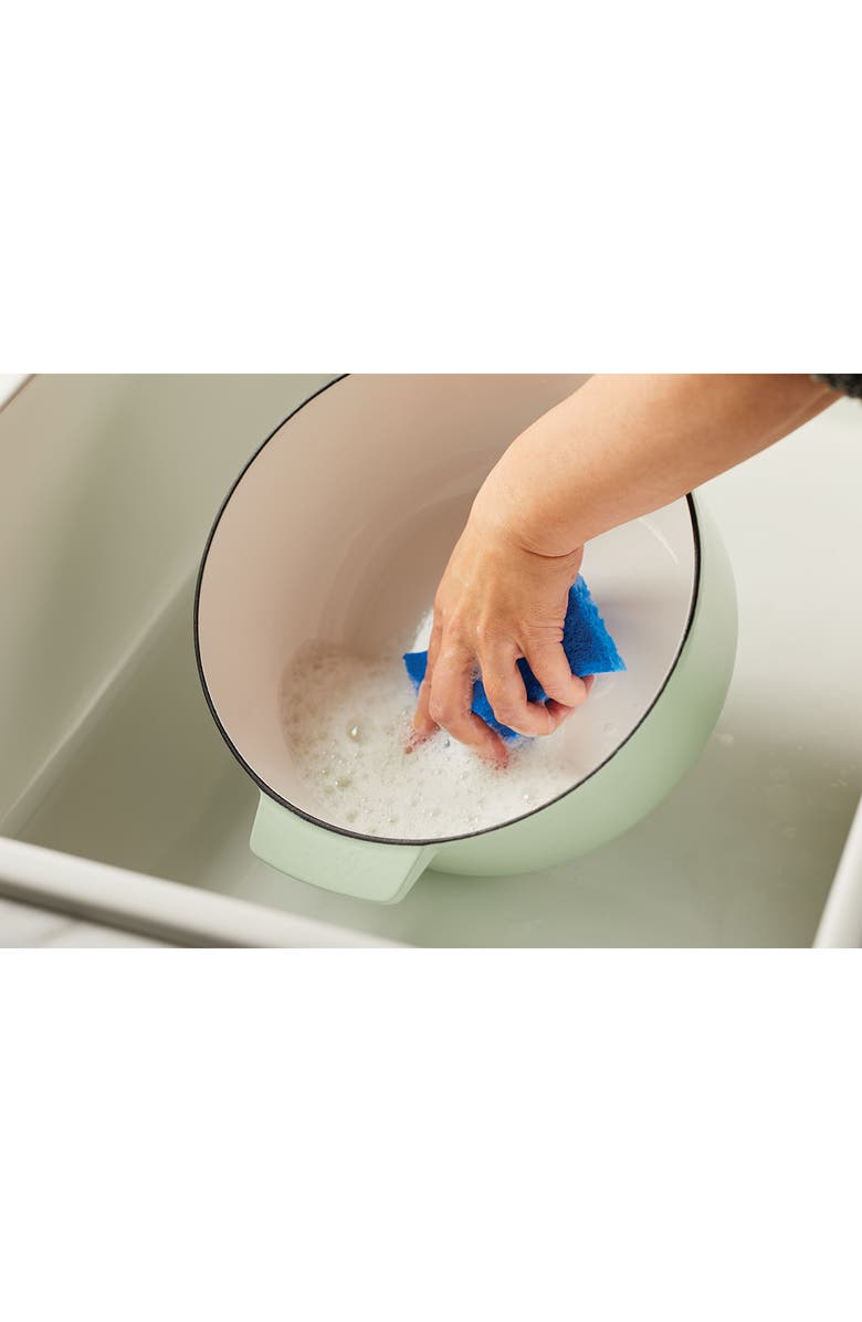 KITCHENAID 6-Quart Enameled Cast Iron Dutch Oven, Alternate, color, Pistachio