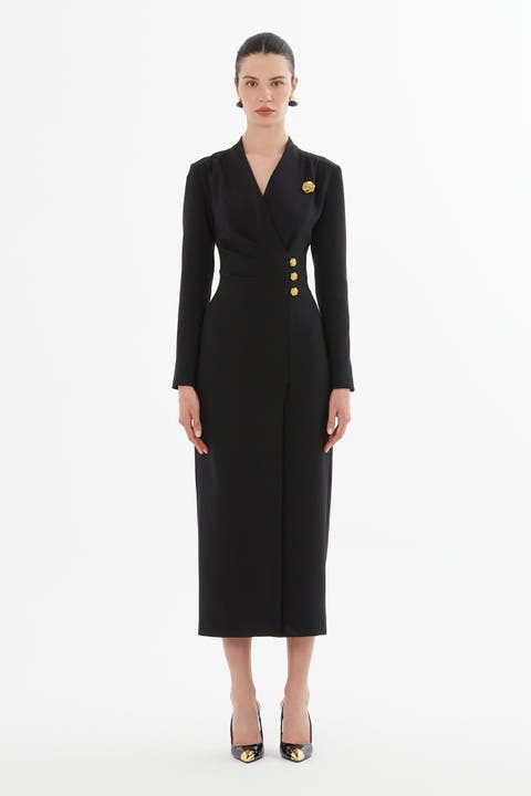 Wrap Dress with Front Slit