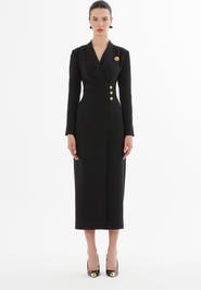 Gizia Wrap Dress with Front Slit