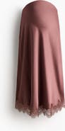 H&M Mama Lace-trimmed Slip Skirt