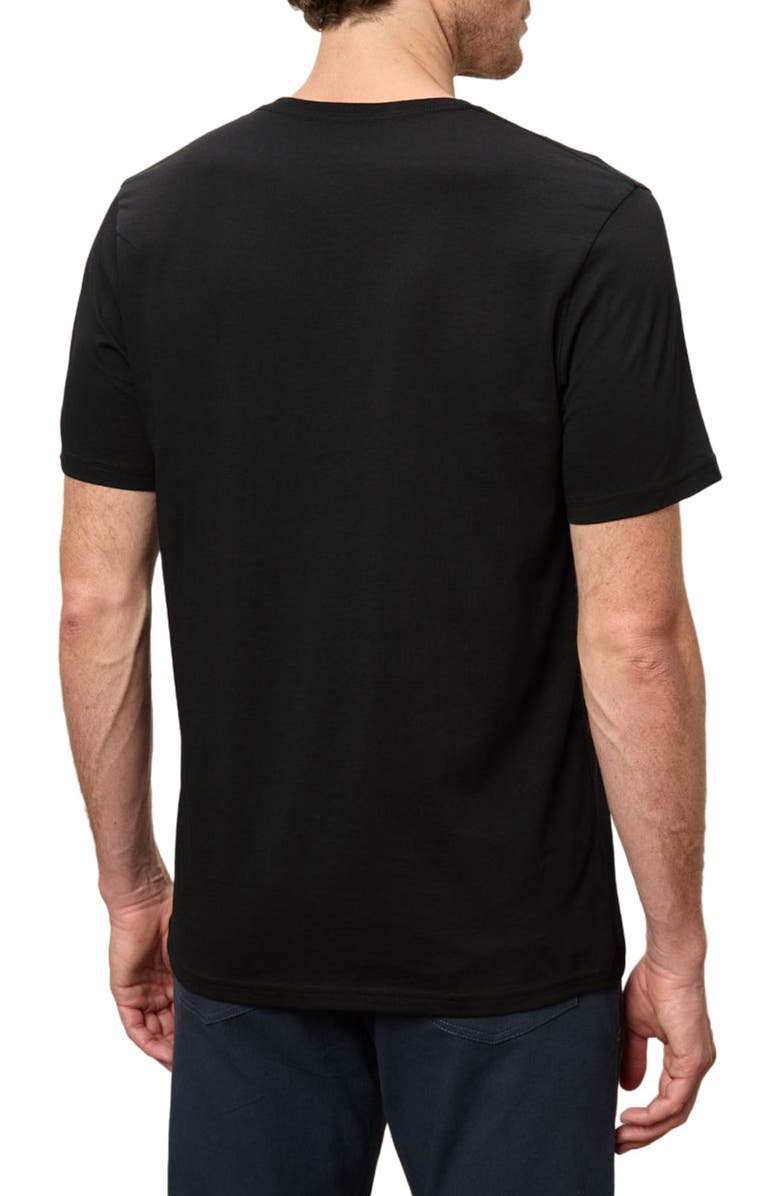 Pact Organic Cotton Men's Softspun Essential V-Neck Tee, Alternate, color, Black