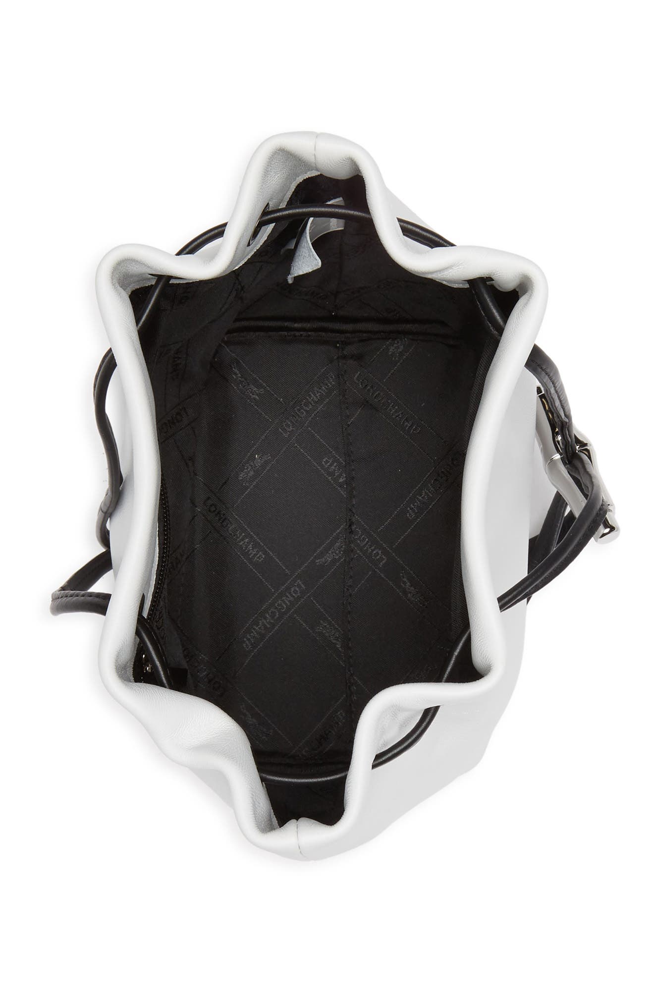 Longchamp Mini Bucket Bag, Alternate, color, White