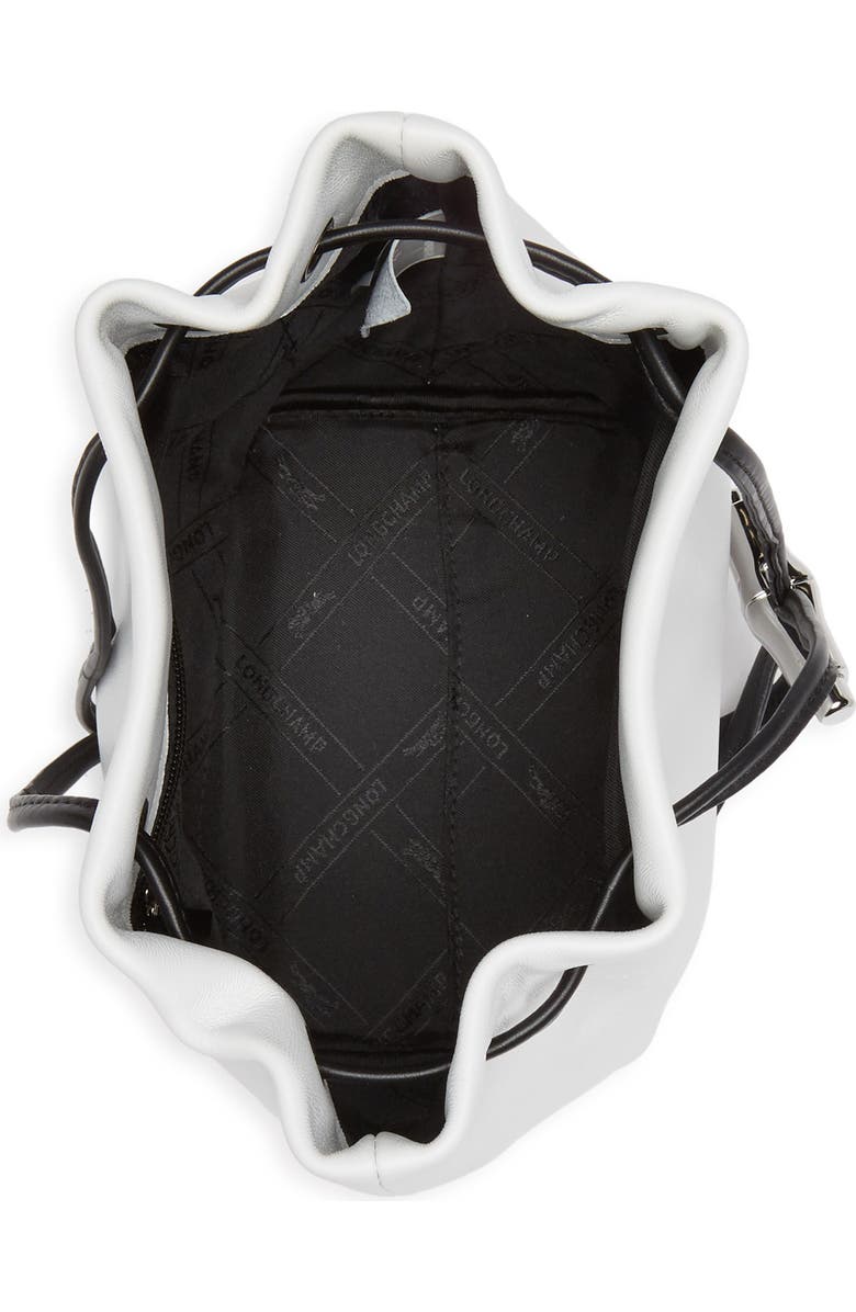 Longchamp Mini Bucket Bag, Alternate, color, White