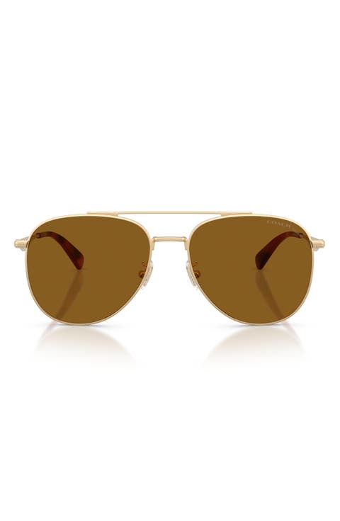 58mm Polarized Pilot Sunglasses