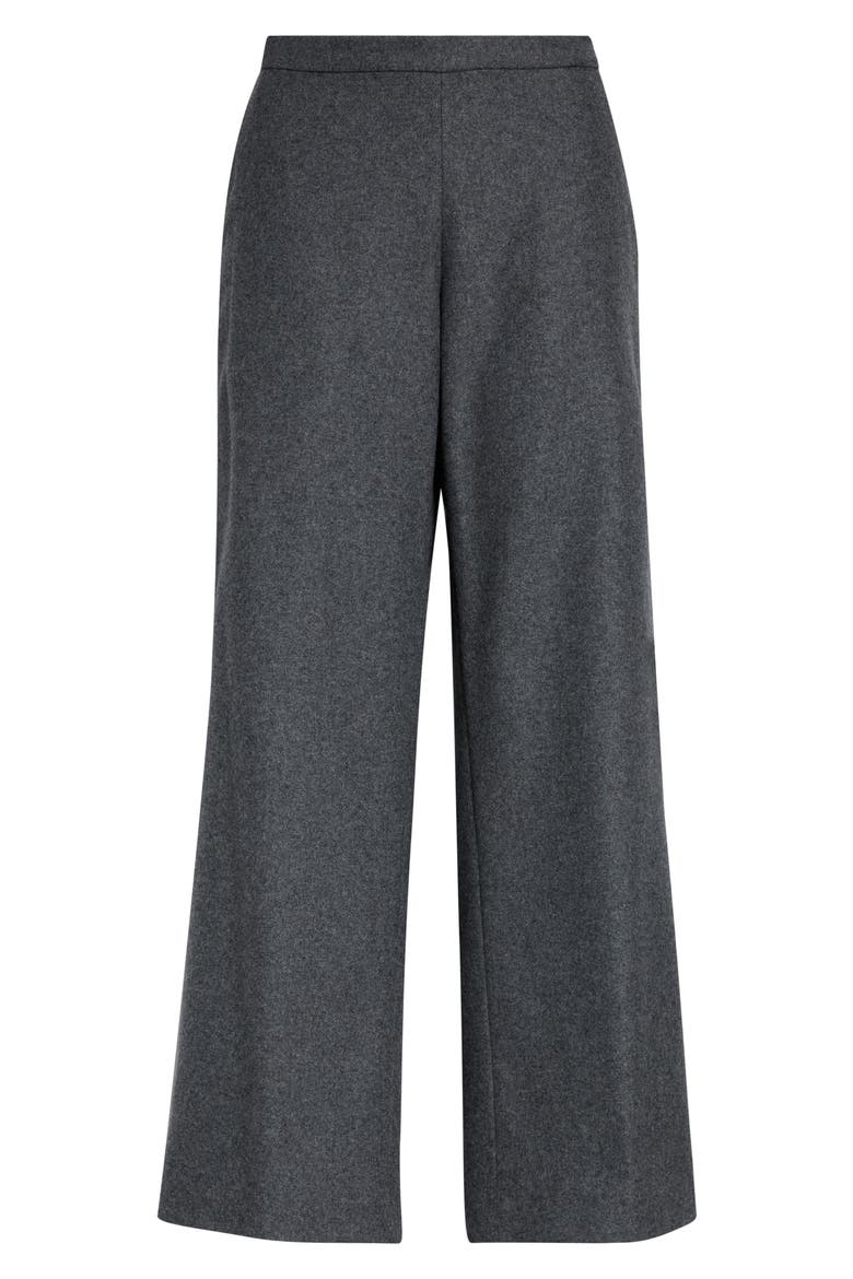 Maman Wide Leg Wool Blend Pants, Alternate, color, GREY