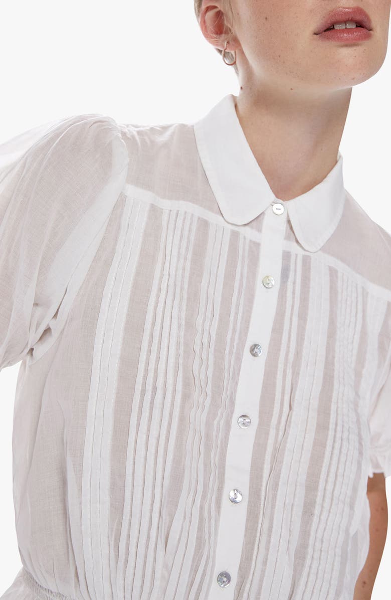 MOTHER Pins & Needles Cotton Button-Up Top, Alternate, color, 