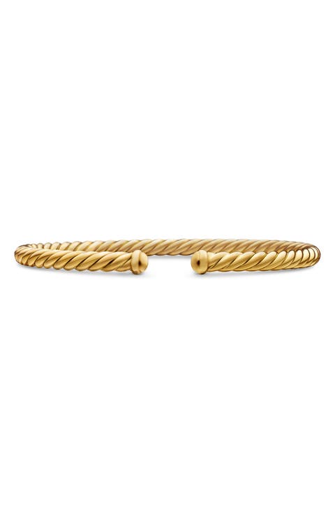 Modern Cablespira® 18K Yellow Gold Bracelet, 4mm