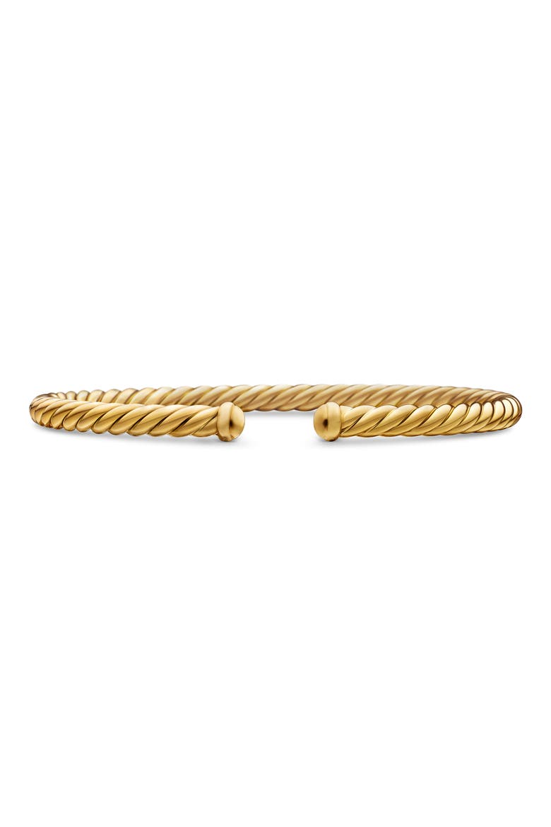 Modern Cablespira® 18K Yellow Gold Bracelet, 4mm video
