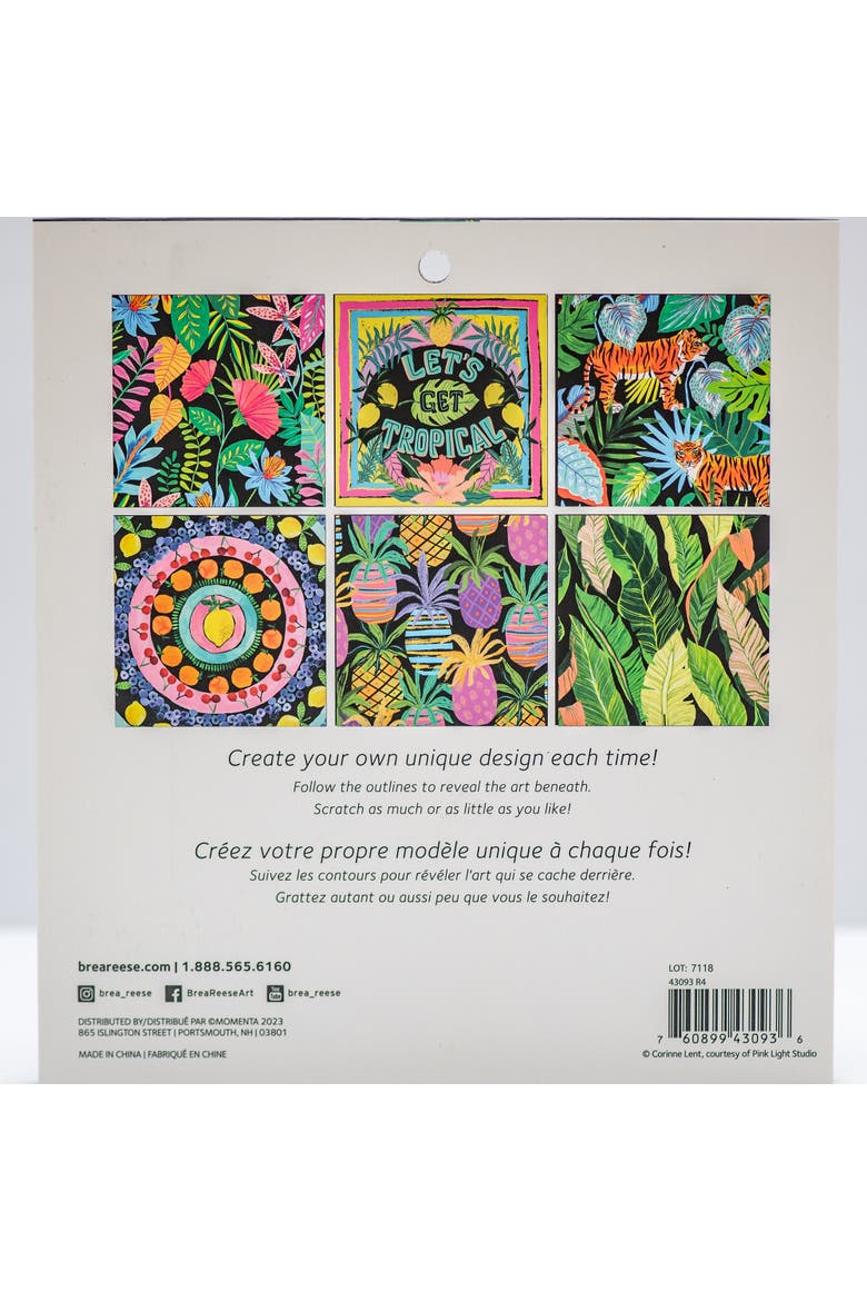Scratch Art Paper Pad, Alternate, color, Multicolored
