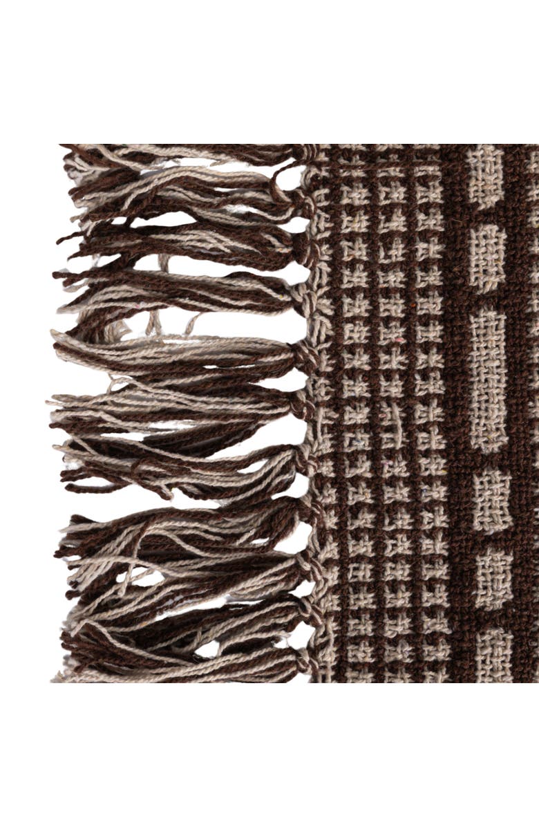 Storied Home Throw Blanket, Alternate, color, Brown