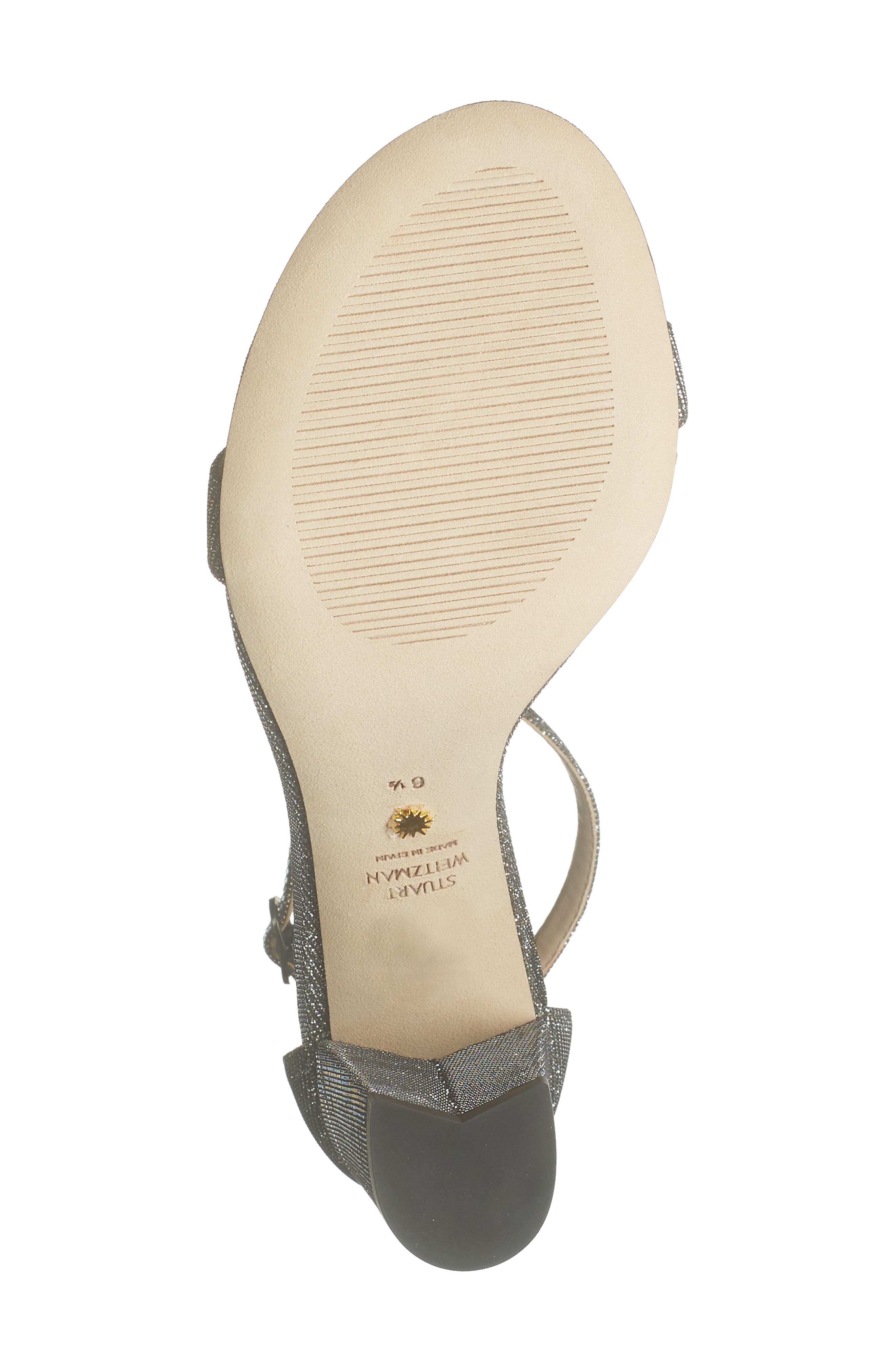 Stuart Weitzman Nearly Nude Block Heel Sandal, Alternate, color, 