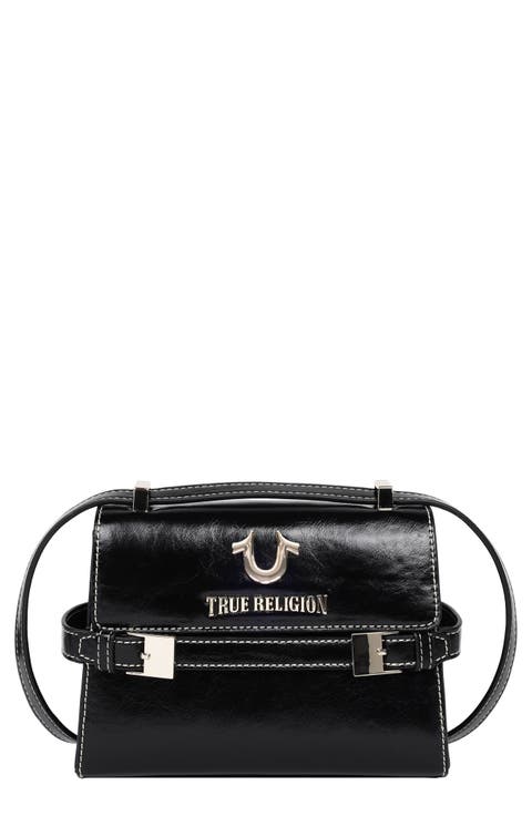 Buckle Tab Flap Crossbody Bag