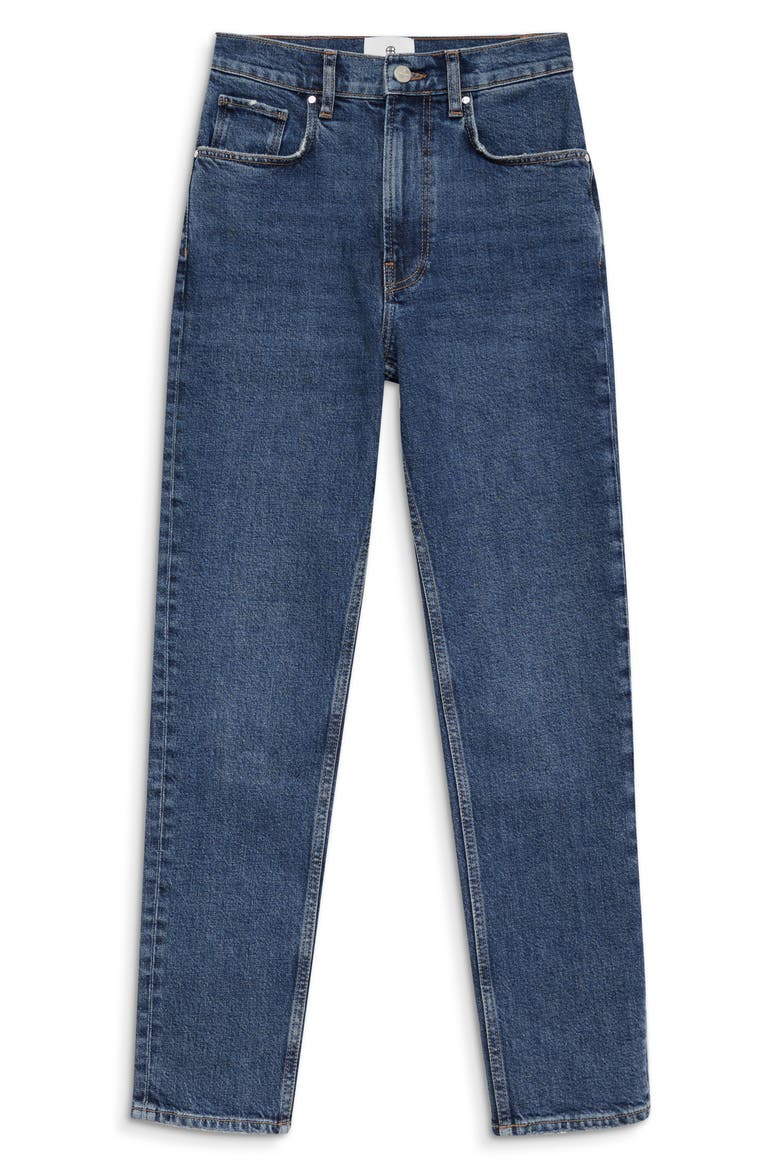 Samara High Waist Skinny Jeans, Alternate, color, MID INDIGO