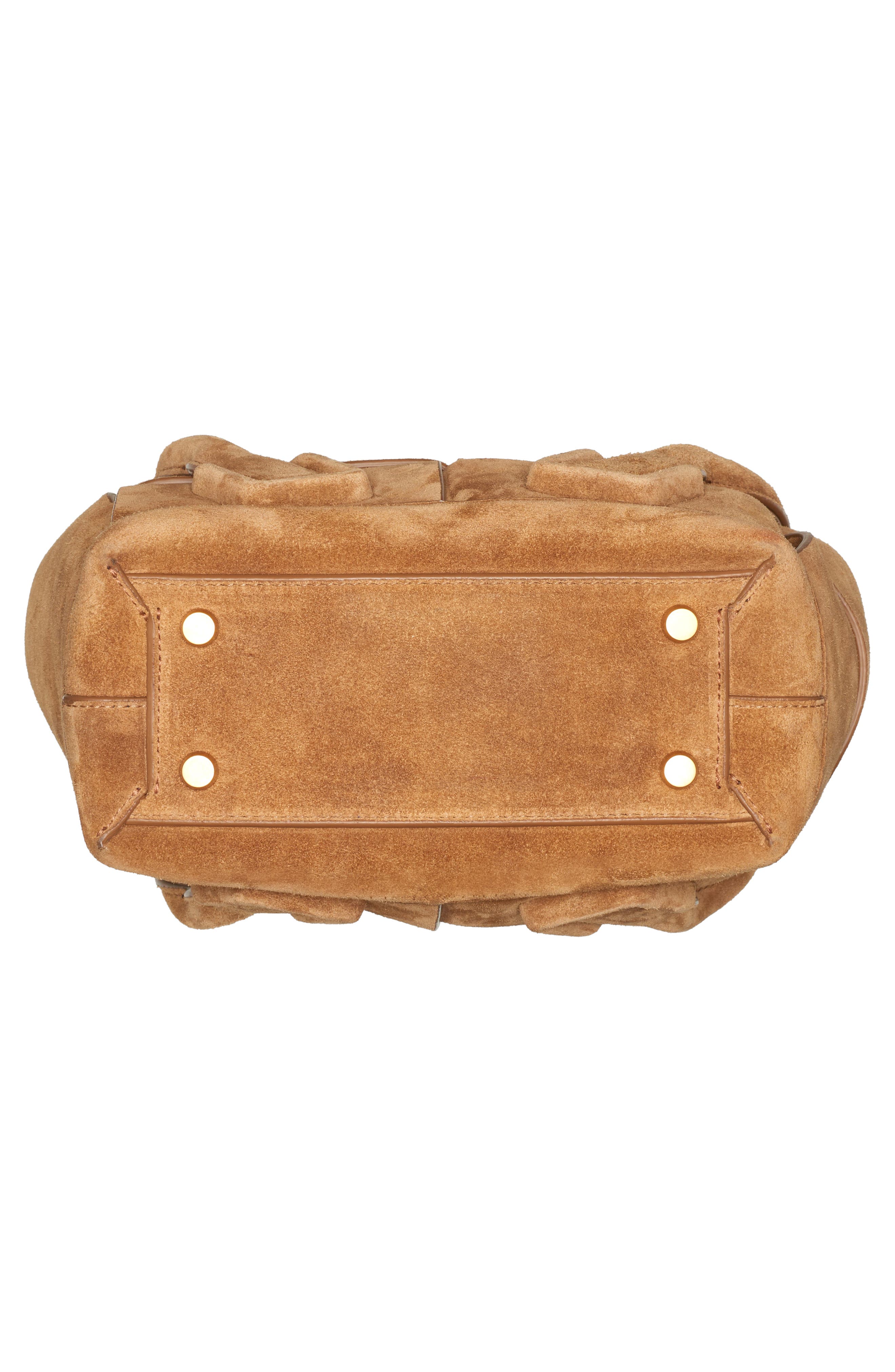 Bottega Veneta The Arco 33 Intrecciato Suede Top Handle Bag, Alternate, color, 