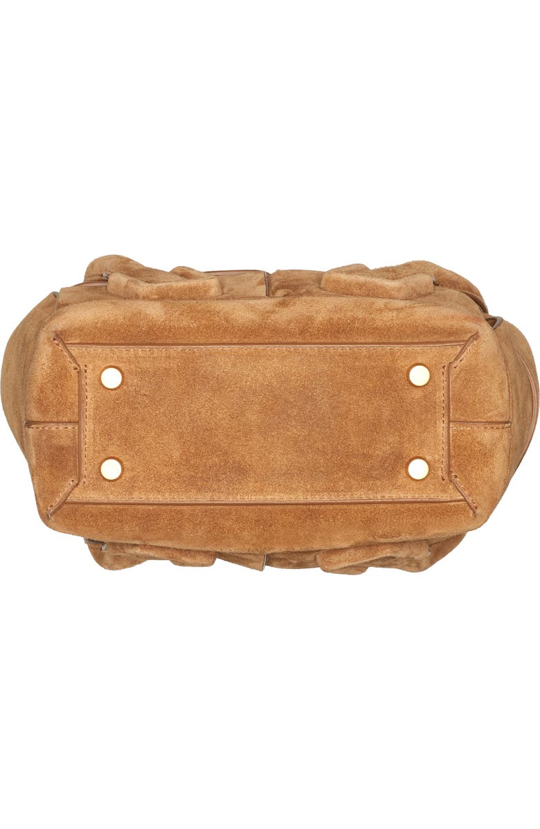 Bottega Veneta The Arco 33 Intrecciato Suede Top Handle Bag, Alternate, color,