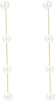 Untamed Petals Luna Pearl Drop Earrings