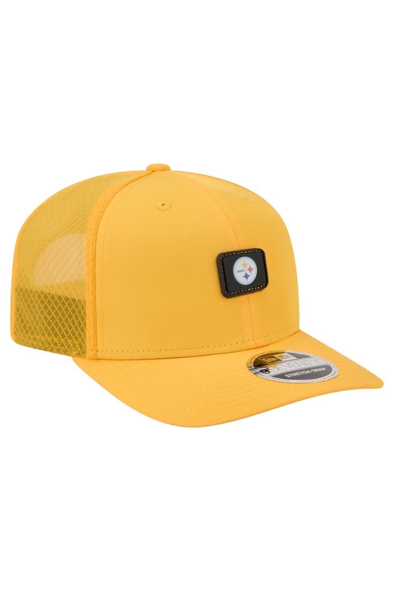 Men's New Era Gold Pittsburgh Steelers Micro Badge 9SEVENTY Adjustable Hat, Alternate, color, Gold