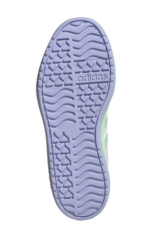 Adidas Originals Adidas Kids' Vl Court Bold Lifestyle Sneaker In White/mint/violet Tone