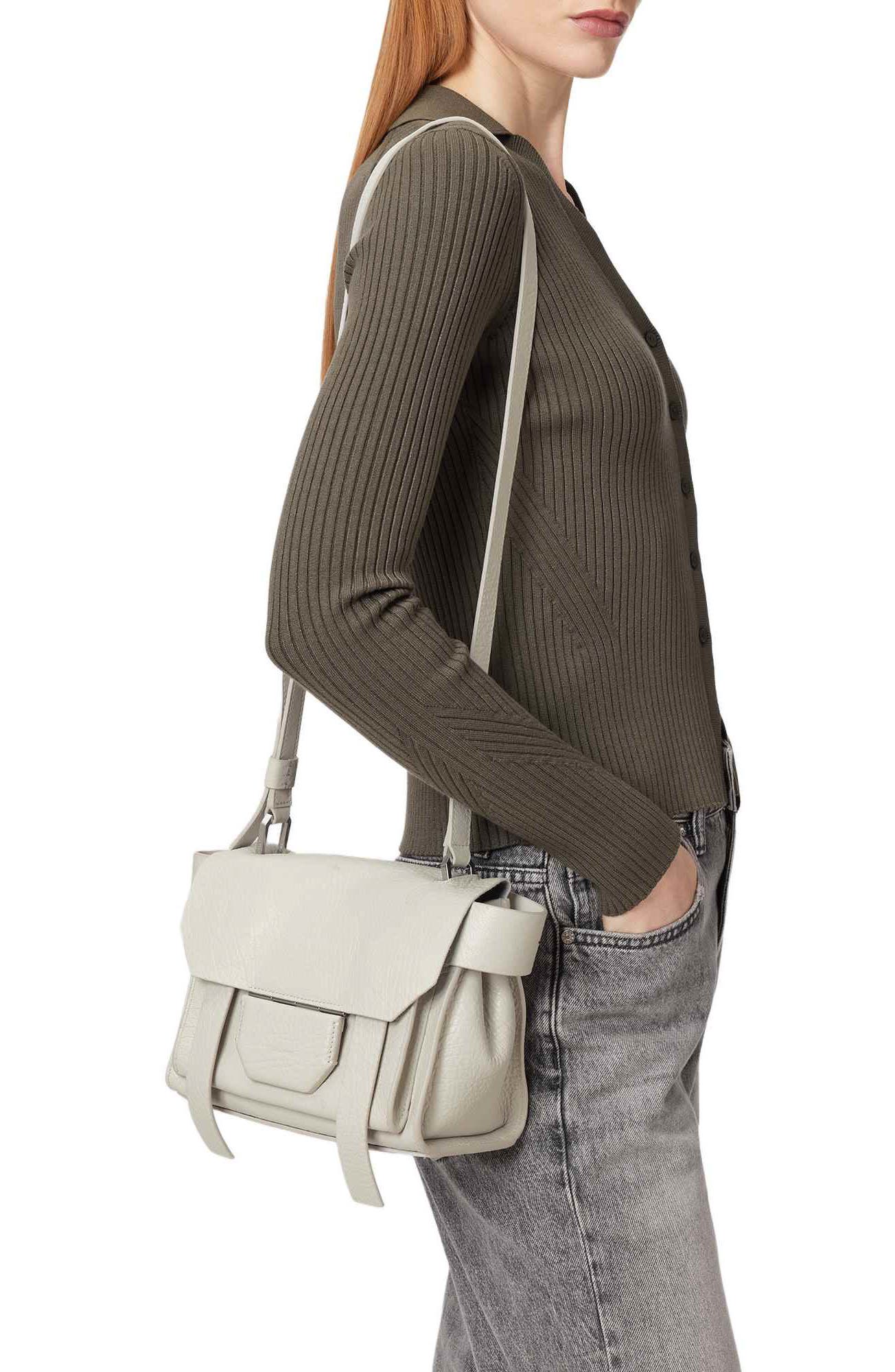 Mini Ursa Leather Crossbody Bag, Alternate, color, BIRCH WHITE